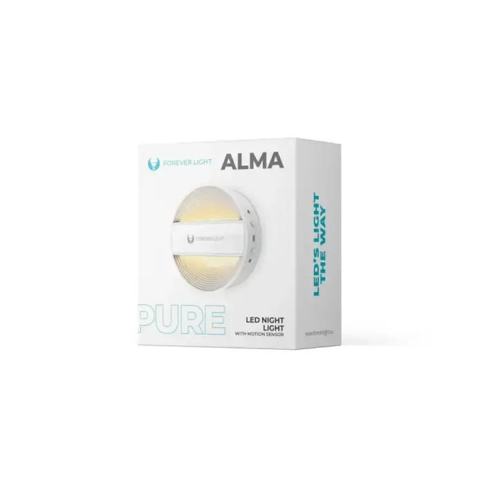 LED Night Lamp round PURE FLC-20 ALMA PIR white 500mAh Forever Light Photo 4