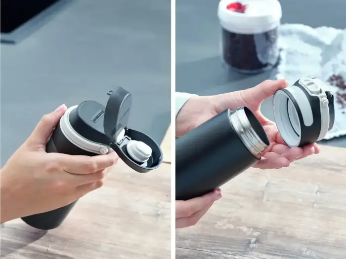 LEIFHEIT Termokrūze Flip 350ml melna Foto 4