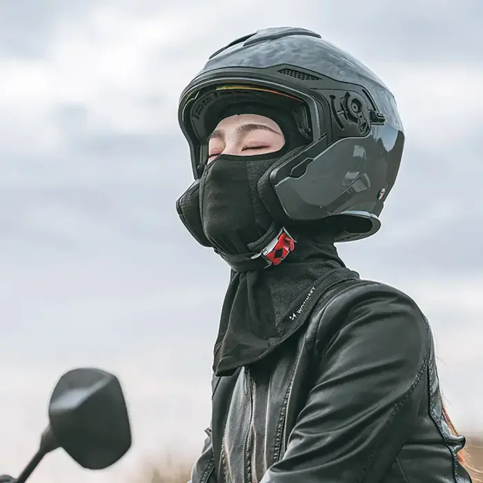 Wozinsky WKM-03B face mask motorcycle bicycle winter balaclava - black Foto 7