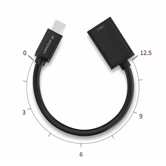 Wozinsky WOTGY1S USB-C 3.0 (male) - USB-A 3.0 (female) OTG Adapter - Black Фото 8