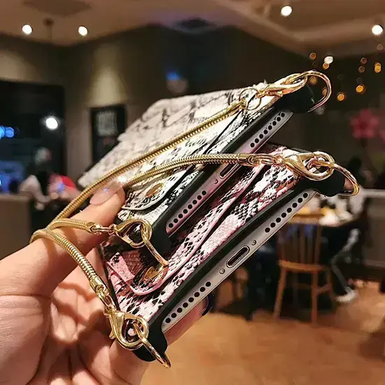 BAG - SNAKE Leather Case - IPHONE XS MAX Pink Foto 9