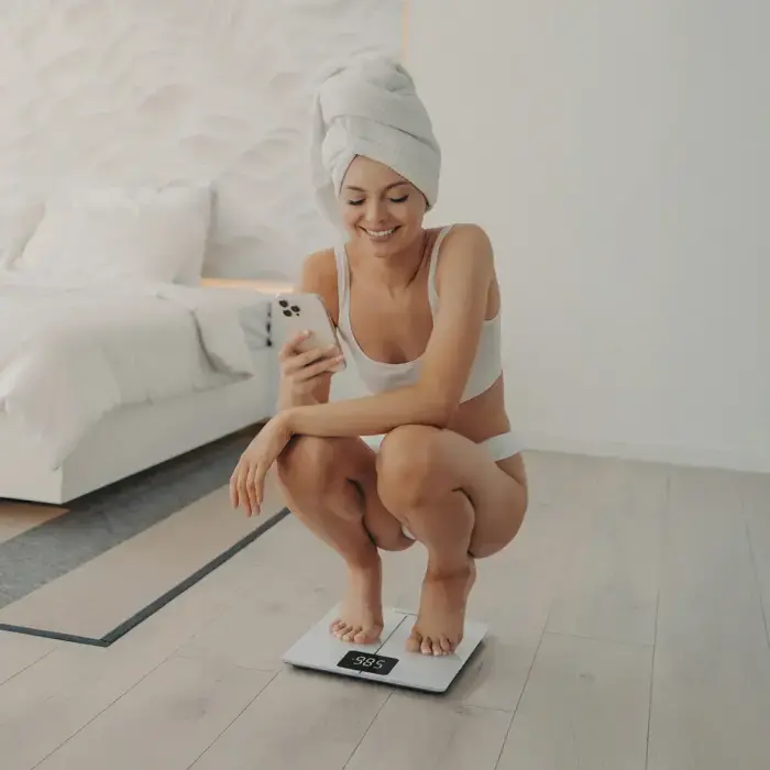 Wozinsky WIWL-180 Smart Bluetooth Bathroom Scale - White Фото 4