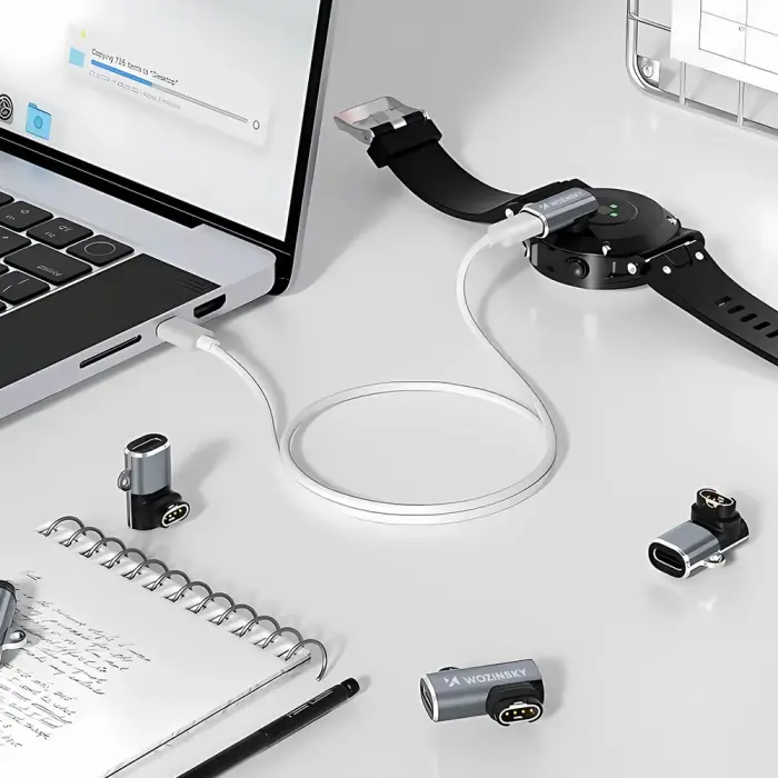 Wozinsky WAYGS1 USB-C Adapter for Garmin Smartwatch - Gray Фото 8