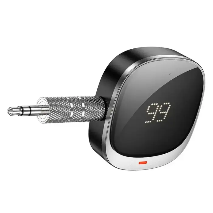 Adapter AUX bluetooth Jack 3,5 mm Hoco with display E80 black Photo 2