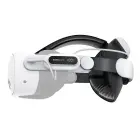BoboVR E3 Pro Head Strap with Battery for Meta Quest 3 and 3S - White and Black Фото 1