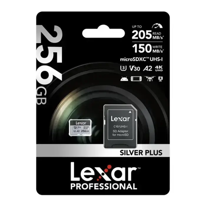 Karta pamięci Lexar High-Performance Silver Plus microSDXC 256GB + adapter Фото 11