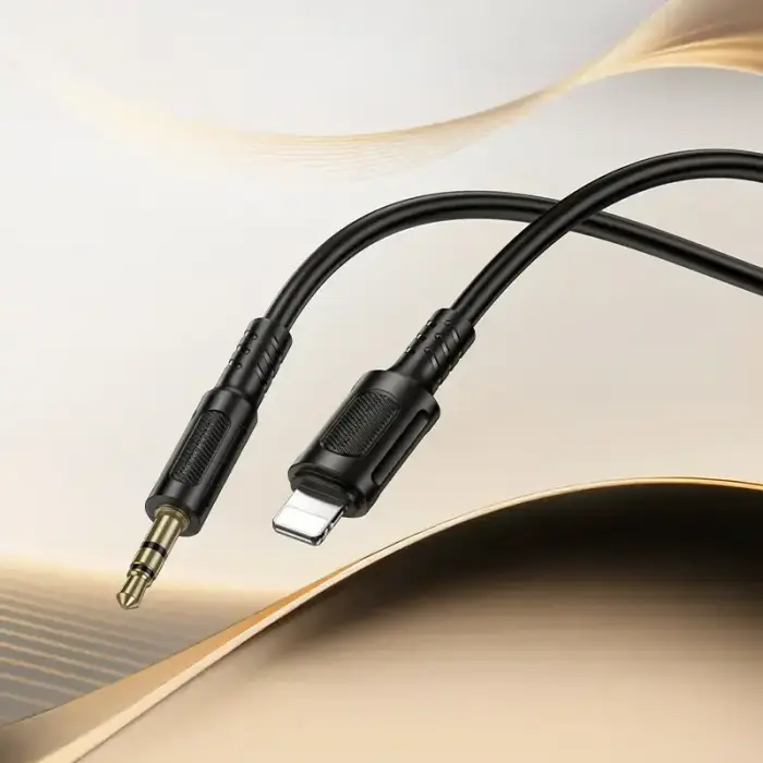 Borofone Cable AUX BL25 Nice - Lightning to jack 3,5mm - 1 metre black Photo 8