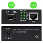 Qoltec Bidirectional Ethernet SWITCH Media Converter 1x RJ45 1x SFP| 1000Mbps | 5V Фото 3