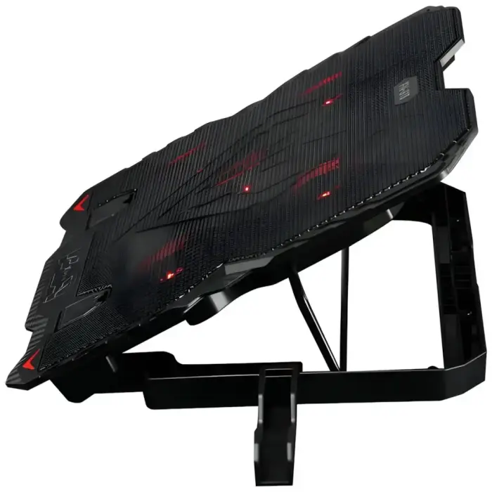 XTRIKE ME Laptop Cooling Pad with Built-in Phone Holder FN-813 Black Photo 6