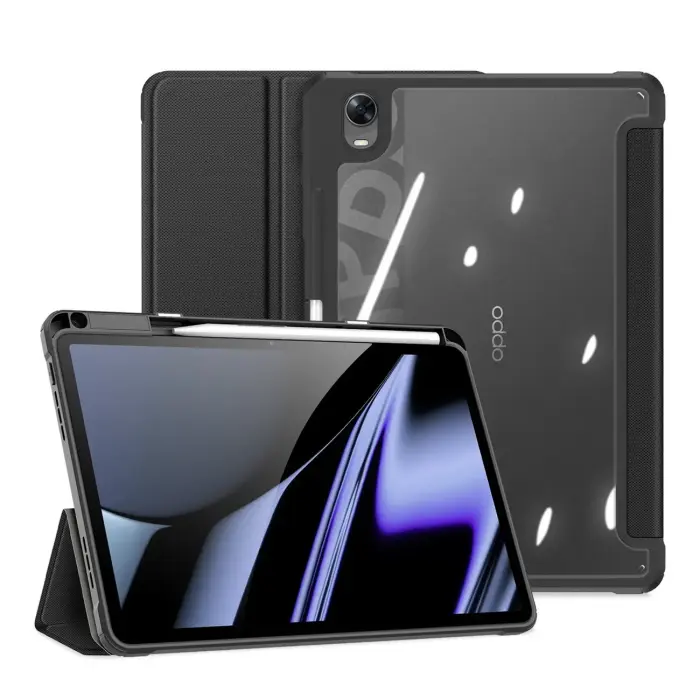 Dux Ducis Toby Armored Flip Smart Case for Oppo Pad with Stylus Holder Black Photo 15