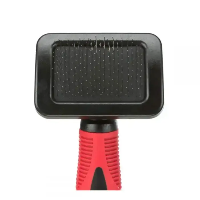 Ķemme dzīvniekiem : Trixie Soft brush, plastic/metal bristles, 7 × 16 cm Photo 2
