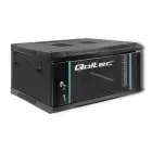 Qoltec RACK Cabinet 19" | 4U | 600 x 280 x 450 | Tempered doors | Hanging | Steel case | Lock | Black Foto 2