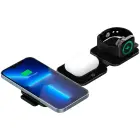 CANYON wireless charger WS-305 15W 3in1 Foldable Black Foto 2
