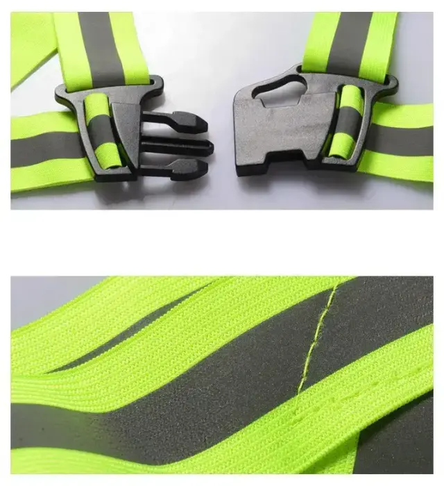 Adjustable reflective harness for a running bike - orange Foto 7
