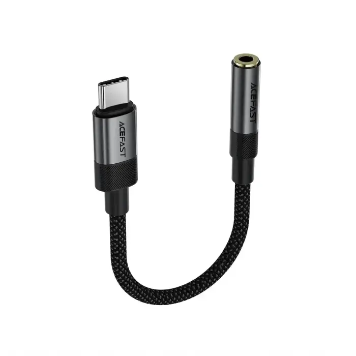 Acefast J12 USB-C to 3.5mm mini jack adapter - black Photo 4