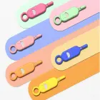 Key / needle for SIM card tray needle keychain magenta Foto 2