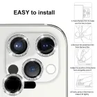 Tempered Glass HARD DIAMOND for camera (LENS) for Iphone 15 Pro/15 Pro Max silver (lens 3 pieces) Foto 7