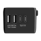 Blitzwolf BW-TA1 4-in-1 Travel Adapter 2xUSB + C + PD 20W Фото 3