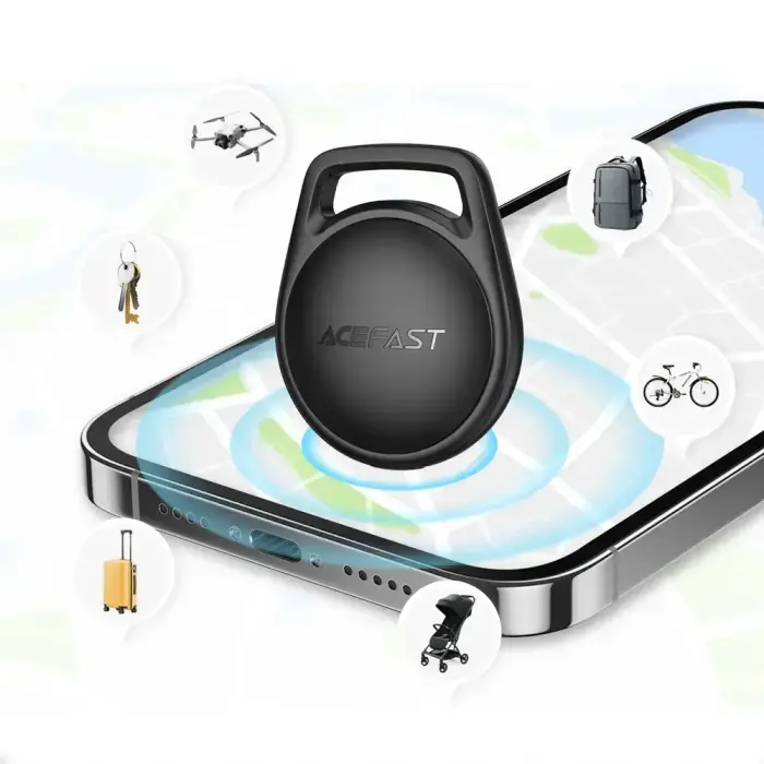 Acefast S2 Bluetooth Locator Compatible with Apple Find My - Black Foto 6