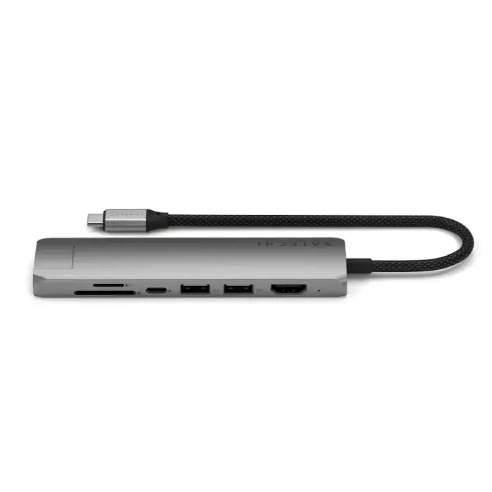 Adapter HUB 7in1 USB C Satechi Slim ST-P7SM space gray Фото 5