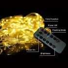 LED CURTAIN (100 LED LAMPS) 3Mx1M WITHOUT PENDANT WARM WHITE Foto 3