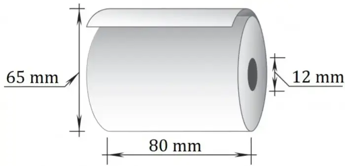 Kases lente TECHNOINFORM ar izmēru 80mm x 70mm x 12mm 63m, termo, 10 gab/iepakojumā (100-07602) Фото 3