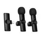 Borofone Lavalier wireless microphone BFK16A Winner Lightning black - 2 pieces Photo 1