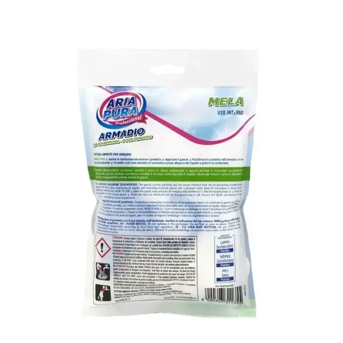 Moisture absorber for wardrobe crystal 210g apple Photo 2