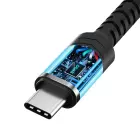 BWOO audio adapter cable BZ47 aux 3,5 mm to USB-C black Фото 4