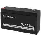 Qoltec AGM battery | 6V | 7.2 Ah | Maintenance-free | Efficient| LongLife | for toys, vehicles Фото 9