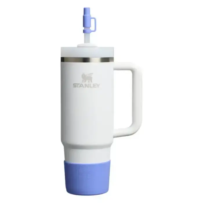 Aizsargpārvalka un salmiņu vāciņu 2 gab. komplekts termokrūzēm 0,89L/0,59L The Quencher Boot + Straw Topper hortenziju zils  Foto 3