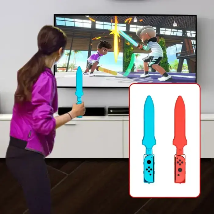Nintendo Switch Sports 10-in-1 Family Accessory Pack - Red and Blue Photo 20