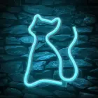 Neon LED Light CAT turquoise NNE24 Neolia Фото 4