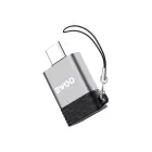 BWOO Adapter USB - USB-C Gray OTG BZ-35 Фото 1
