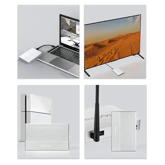 Qoltec Aluminium Enclosure | SSD HDD 2.5'' drive | SATA | USB 3.0 | Super speed 5Gb/s | 2TB | Silver Foto 6