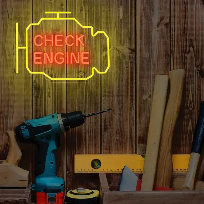 Neon PLEXI LED CHECK ENGINE yellow red NNE21 Neolia Photo 8