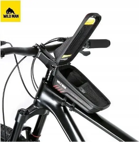 WILDMAN traveling bag for bike frame with zipper 1L (4 "- 7") E12X black Photo 3