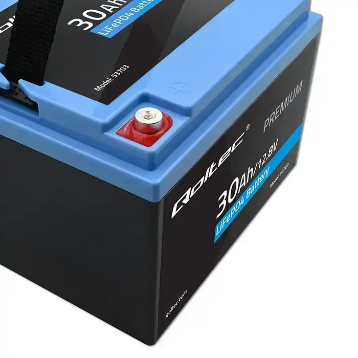 Qoltec LiFePO4 lithium iron phosphate battery | 12.8V | 30Ah | 384Wh | BMS Foto 5