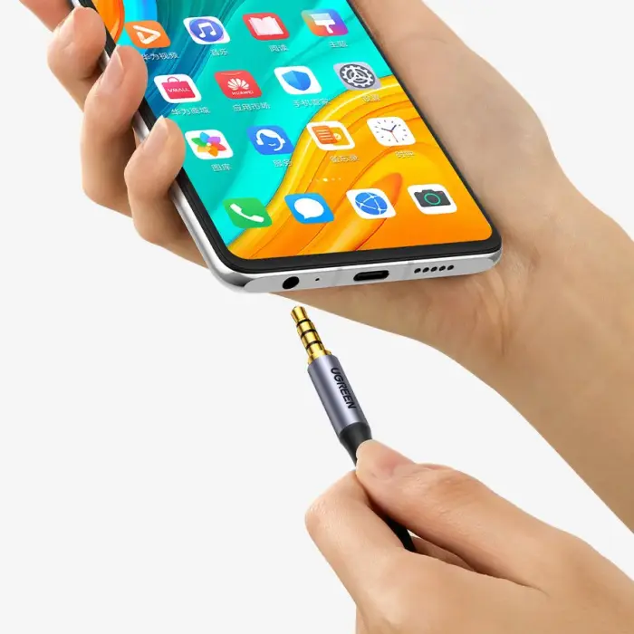 Ugreen cable AUX mini jack 3.5mm cable (male) - 3.5mm mini jack (male) 2m black (AV183) Photo 2