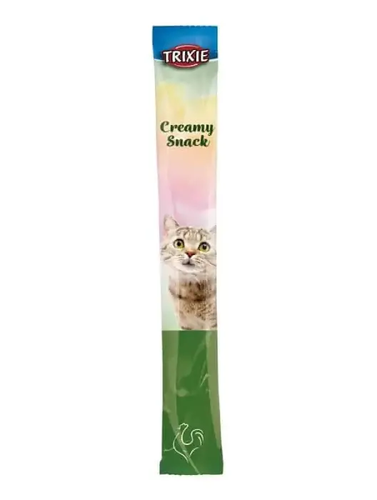 Cat treats : Trixie Creamy Snack with chicken, 5×14g Photo 2