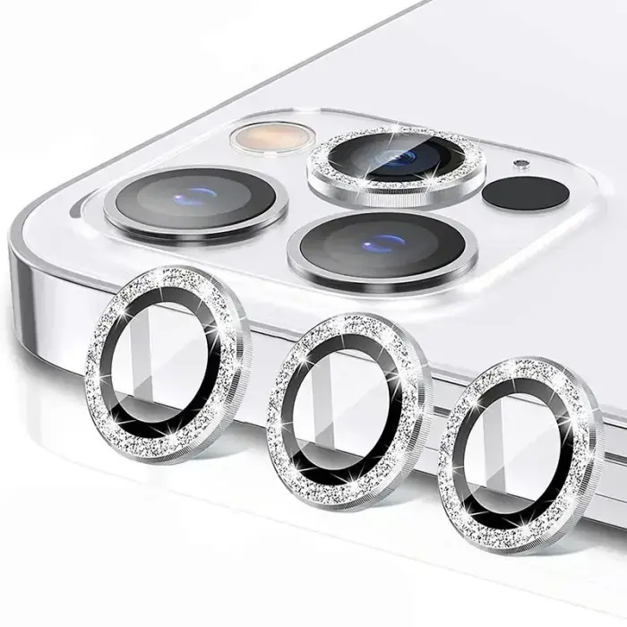 Tempered Glass HARD DIAMOND for camera (LENS) for Iphone 14 Pro/14 Pro Max gold (lens 3 pieces) Foto 7