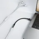 Acefast J12 USB-C to 3.5mm mini jack adapter - black Photo 6