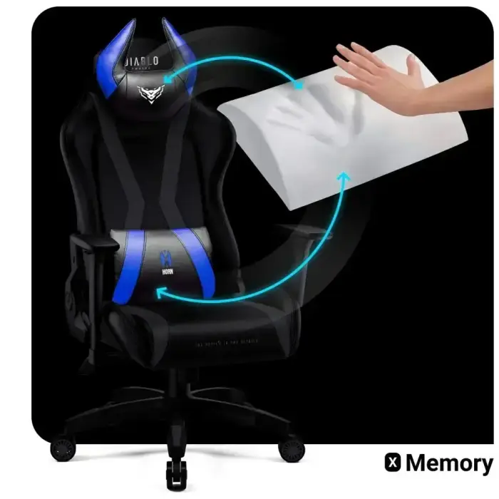 DIABLO X-HORN 2.0 >normal< chair black-blue Foto 8