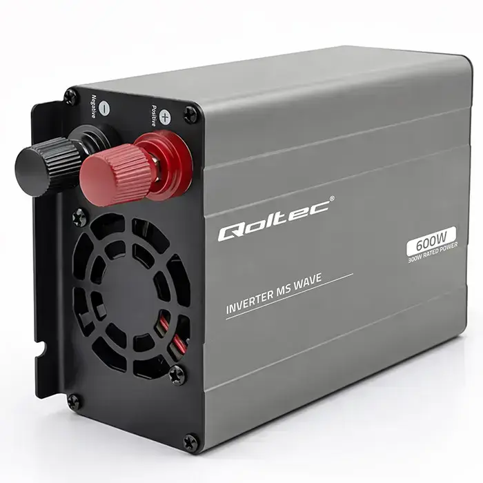 Qoltec MS Wave Voltage Converter | 12V to 230V | 300/600W | USB | Compatible with LiFePO4, GEL and AGM batteries Фото 5