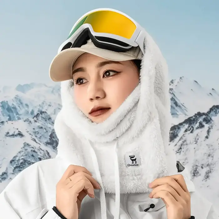 Qunature Arctic Velvet Ski Balaclava Size L - White Foto 5