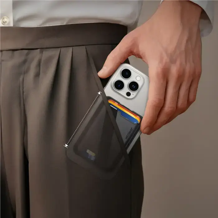 Joyroom JR-ZS432 Magnetic Wallet Compatible with MagSafe - Black Фото 7