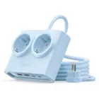 Orico PDC25 25W 6in1 Power Strip 2x AC + 2x USB-A + 2x USB-C - Blue Photo 1