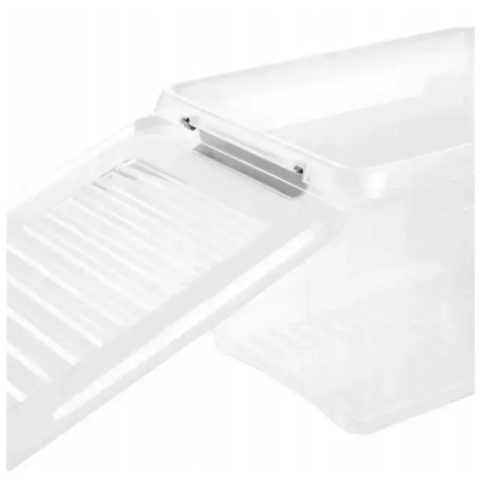 Box with lid clipbox Leonie 37.5x28.5x23.5cm 16.6L transparent Photo 3