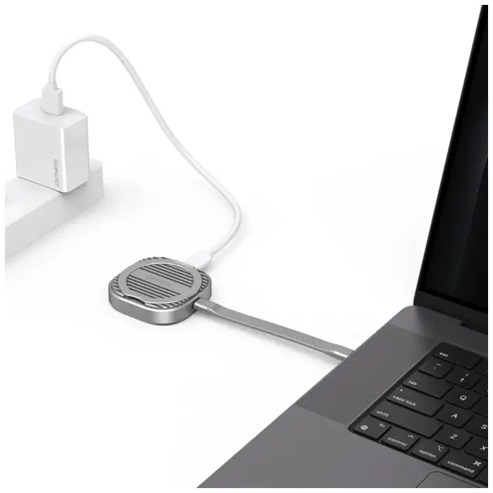 Magnētiskais SSD korpuss 4smarts līdz 4TB ar 3C MagSafe balstu pelēks 541311 Foto 3