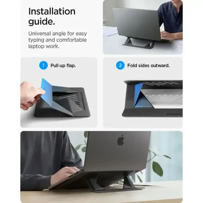 SPIGEN LD201-S6 SLIMFOLD LAPTOP STAND SPACE GREY Фото 13